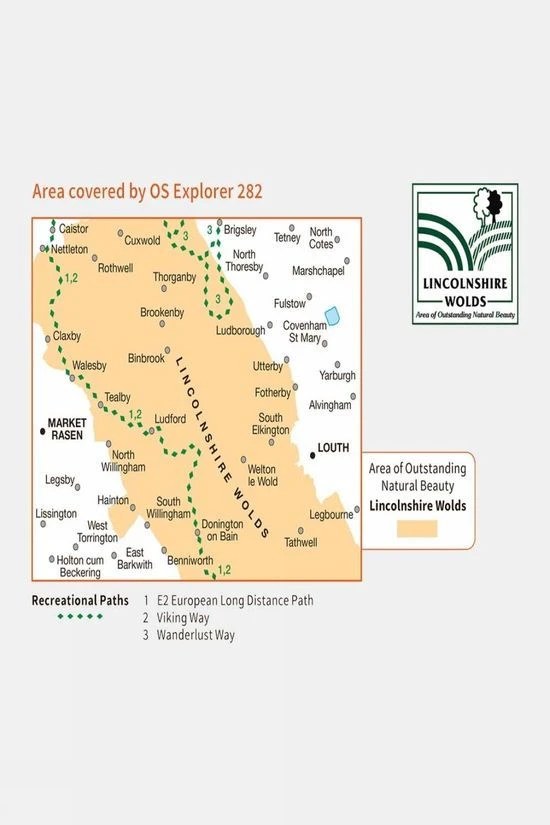 Active Explorer Map 282 Lincolnshire Wolds North - Image 3