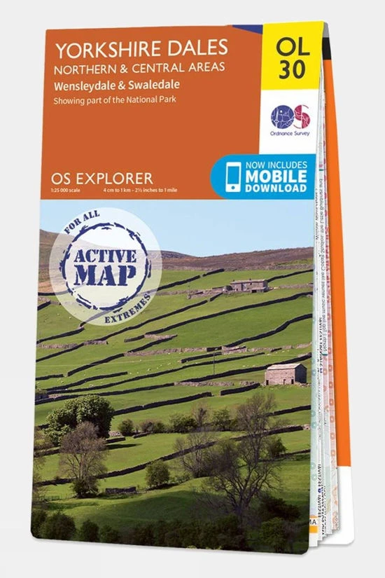 Active Explorer Map OL30 Yorkshire Dales - North And Central Area
