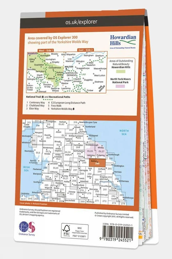 Active Explorer Map 300 Howardian Hills And Malton - Image 2