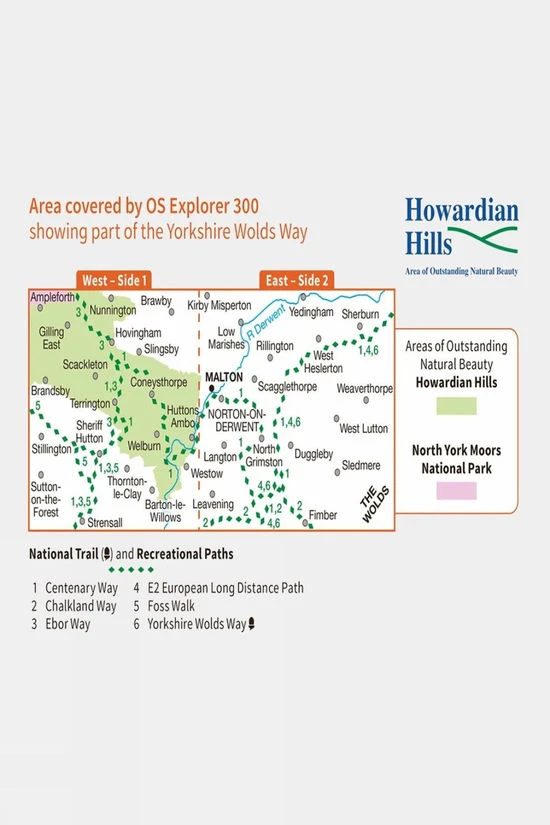 Active Explorer Map 300 Howardian Hills And Malton - Image 3
