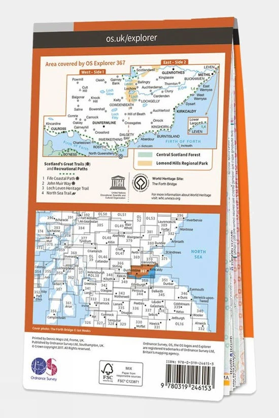 Active Explorer Map 367 Dunfermline, Kirkcaldy And Glenrothes South - Image 2