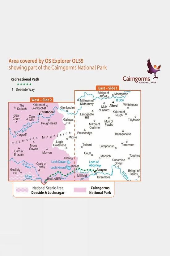 Active Explorer Map OL59 Aboyne, Alford And Strathdon - Image 3
