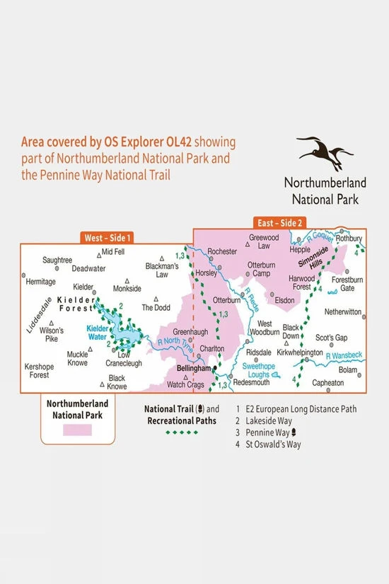 Active Explorer Map OL42 Kielder Water And Forest - Image 3