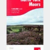 Harvey Maps North York Moors British Mountain Map 1:40K